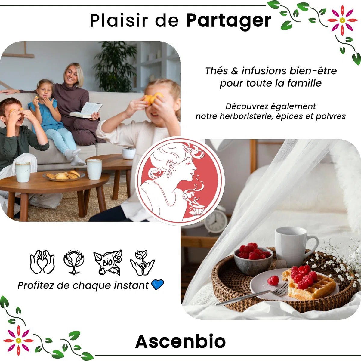 Ascenbio - Rooibos - Chai bos orgánicos - 180 g a granel - preparado y envasado en Francia - embalaje biodegradable