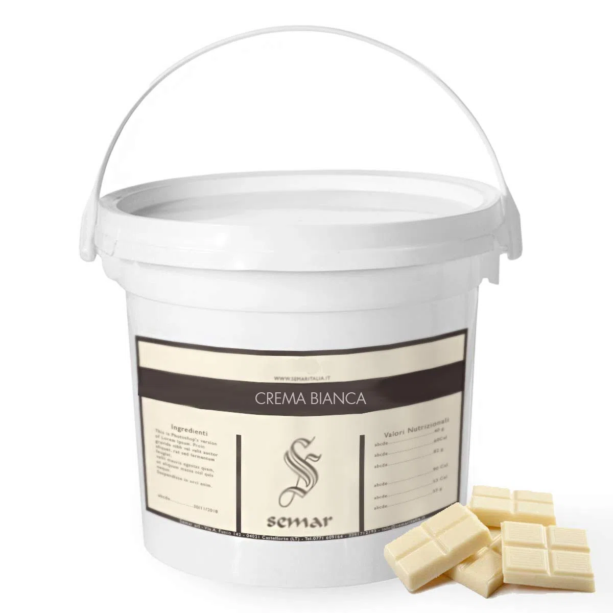 Semar Chocolate Blanco - Liquid - para Fuentes de Chocolate 2 Kg
