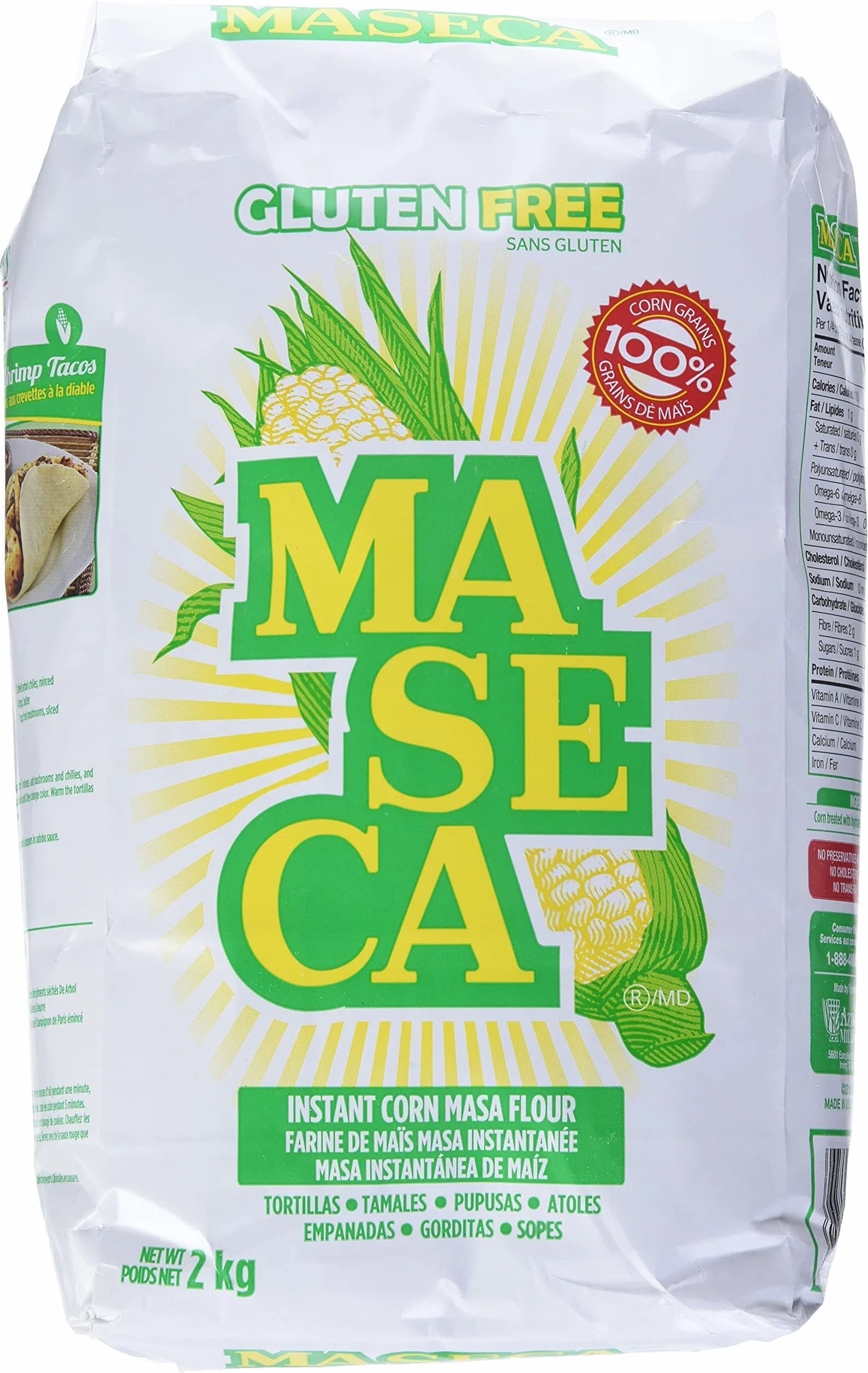 Maseca Instant Corn masa Flour - 2kg