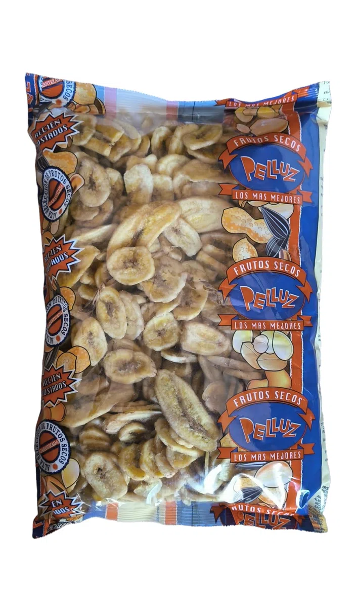 Banana chips deshidratada Bolsa de 1 Kg - platano deshidratado -