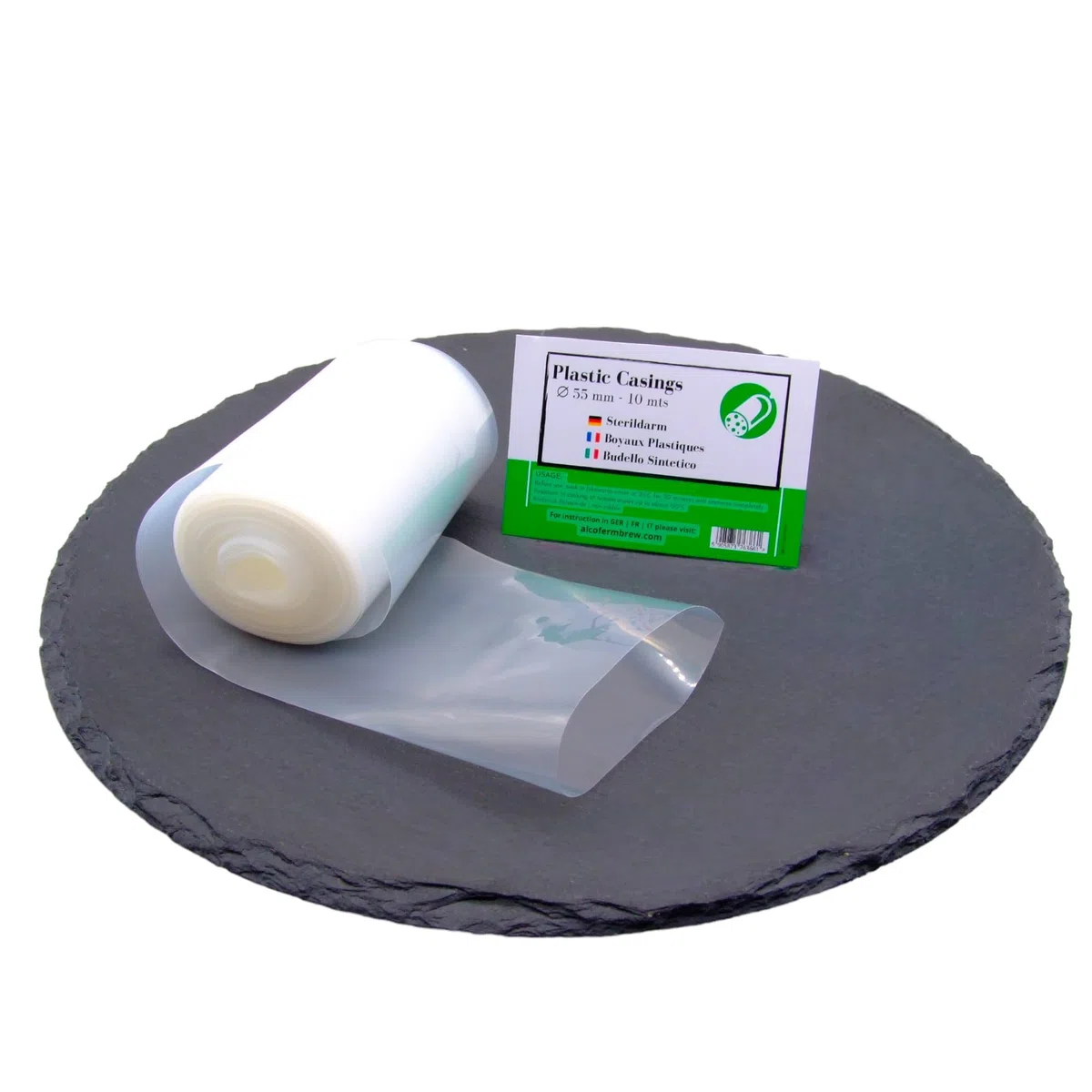 Funda Térmica de Poliamida 55mm / 10m – Para Cocción y Escaldado de Fiambres, Morcilla,Carcasa de Poliamida