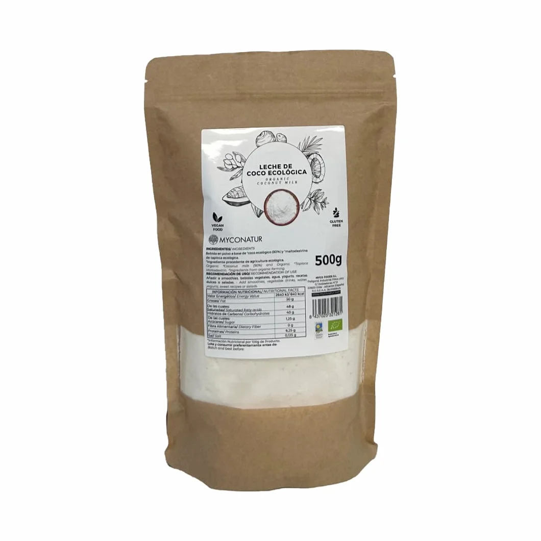 Leche de coco ecológica Myconatur 500gr BIO Sin gluten Vegana