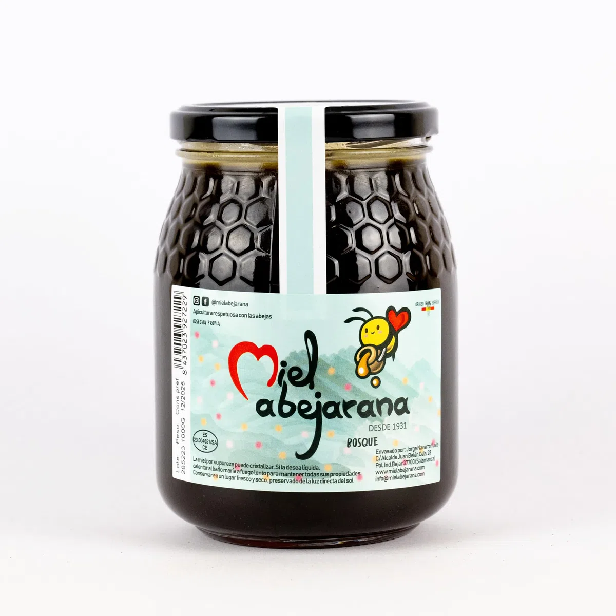 Miel de Bosque 1kg Cruda Sin Filtrar Ni Pasteurizar Pura de Abeja y Natural
