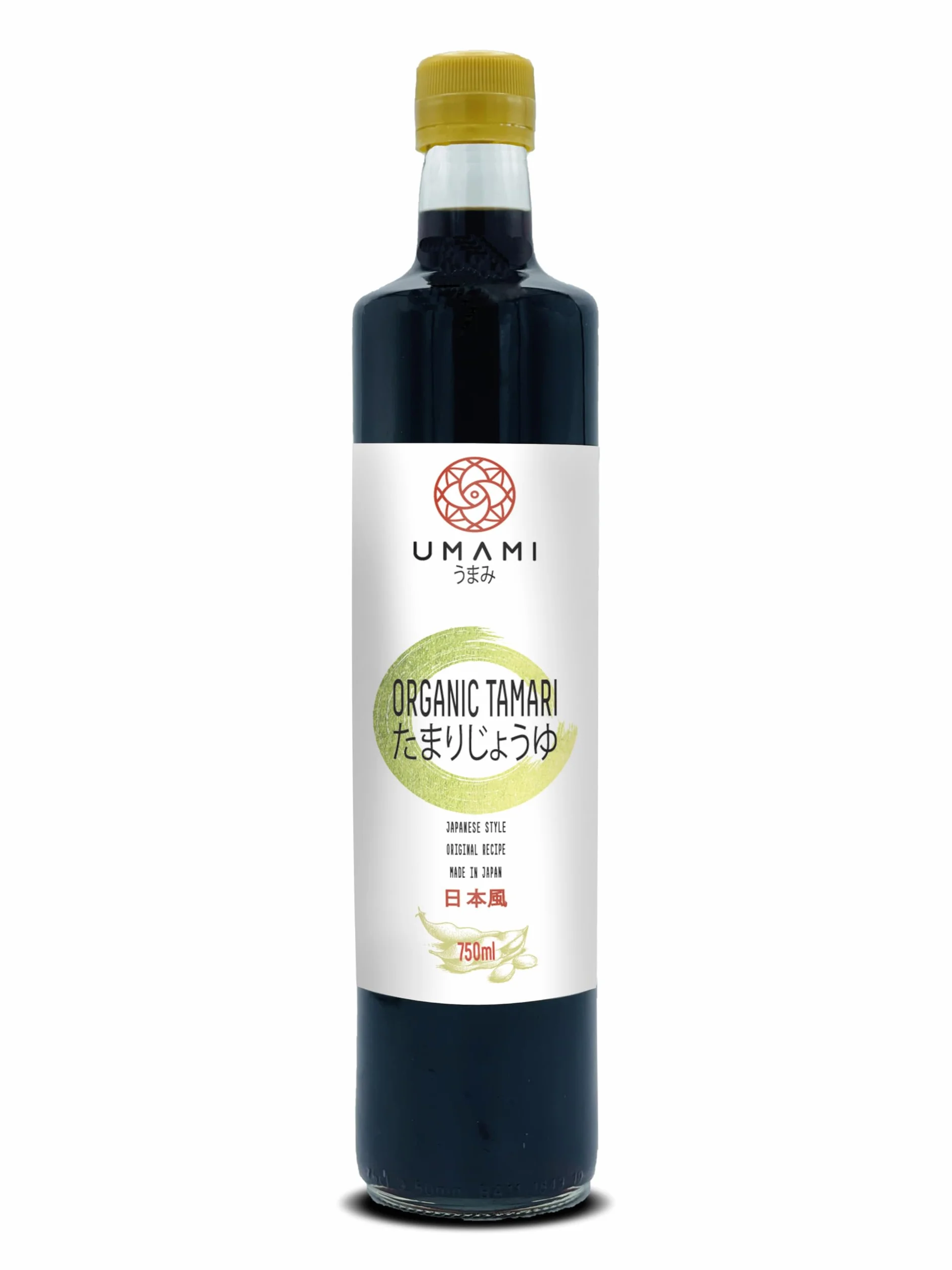 Umami Salsa de Soja Tamari Ecológica 750ml Sin Gluten Fermentación Artesanal Kioke Japón