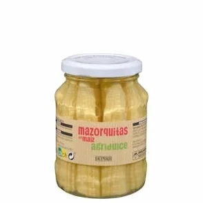 Mazorquitas de maíz agridulce Hacendado Tarro 350 g (190 g escurrido) Pack 2
