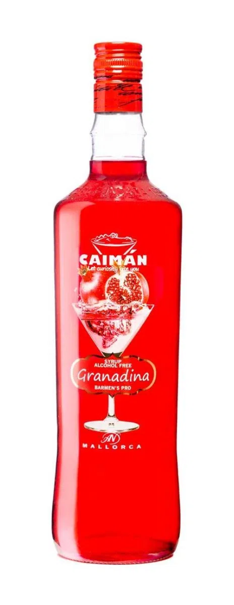 Antonio Nadal Destilerías Caimán Jarabe Granadina (Sin Alcohol) - 1000 ml