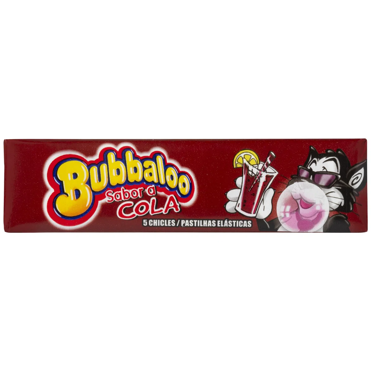 Bubbaloo Chicle Infantil de Cola con Azúcar, 18 envases de 5 chicles