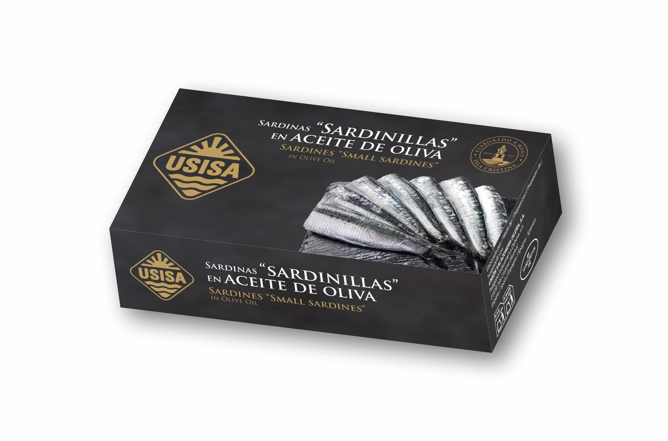 Sardinillas en Aceite de Oliva de USISA - Conserva de Pescado | Pack de 5 Latas de 120g