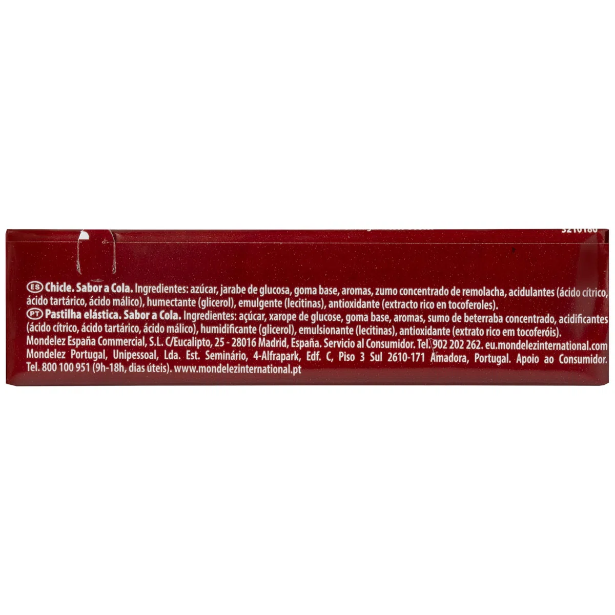 Bubbaloo Chicle Infantil de Cola con Azúcar, 18 envases de 5 chicles