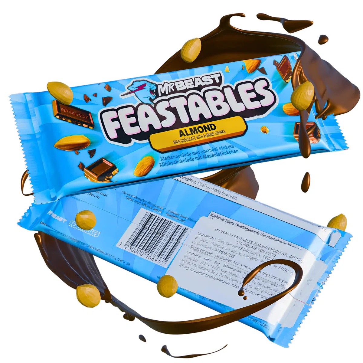 Mr Beast Feastables - Milk Chocolate, Crunch, Almond