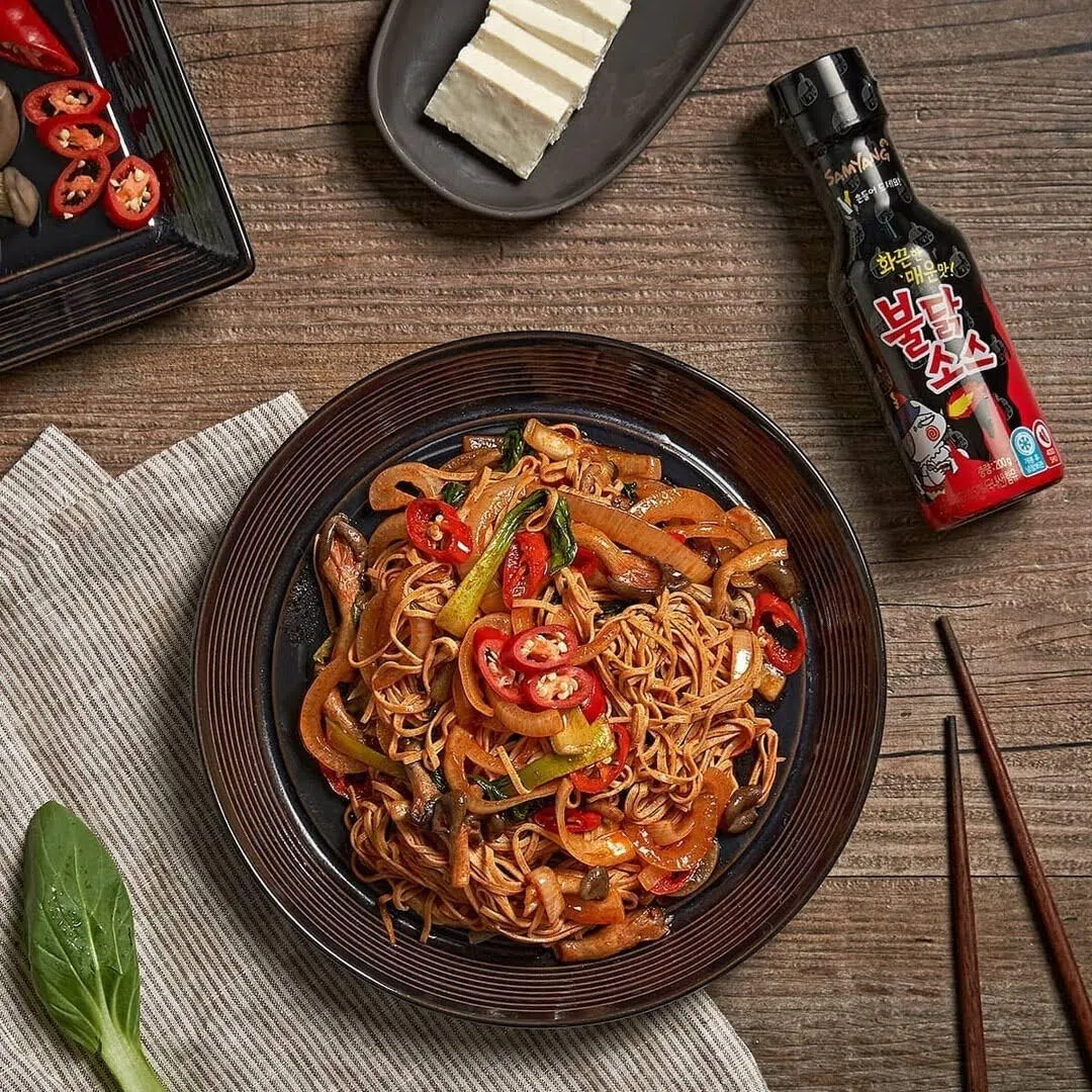 Korean Market | Salsa Buldak Original | de Samyang | 200g | Pack de 2