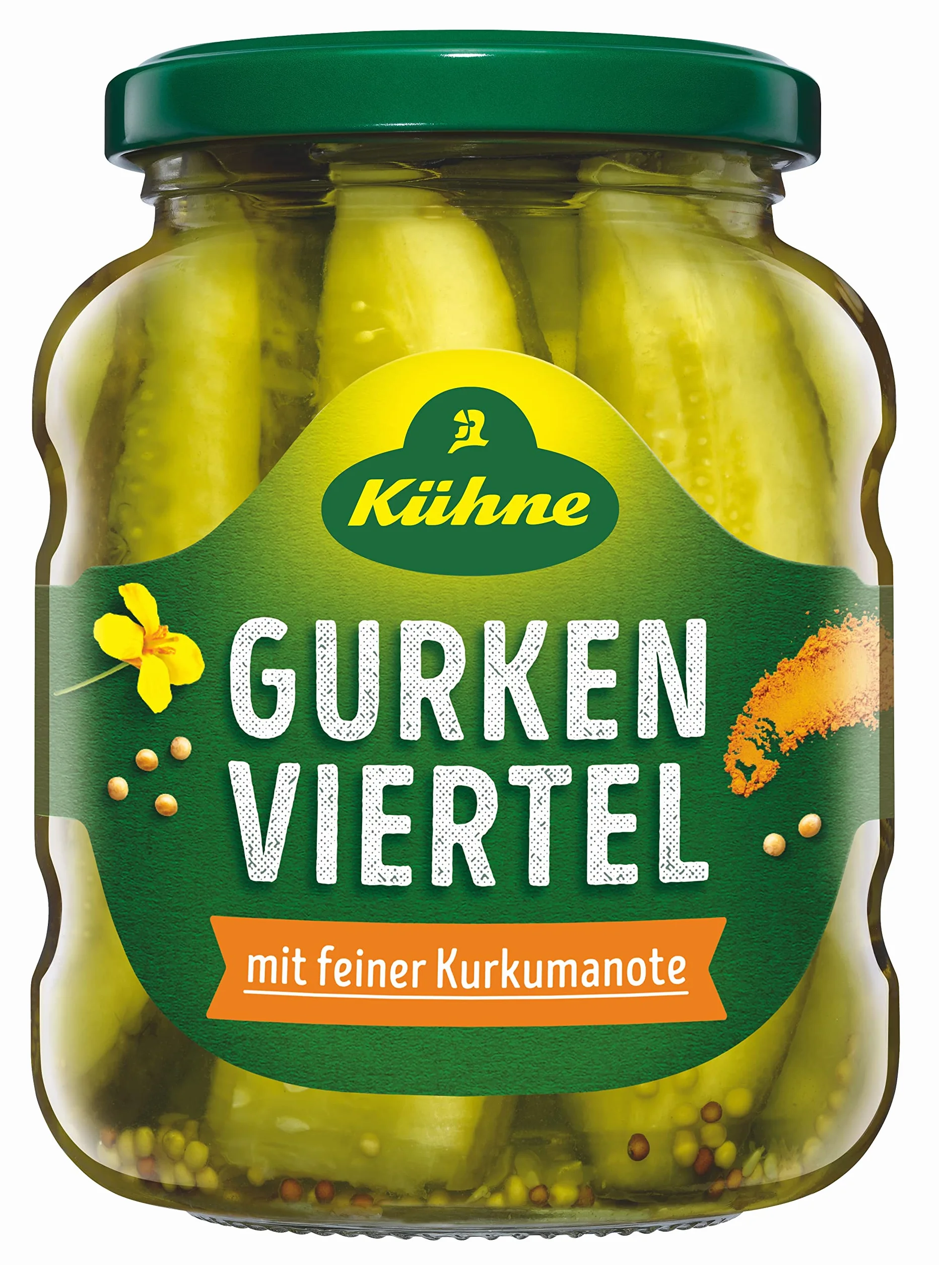 Kuhne artesanal Gurkenviertel dulce y agrio 330G