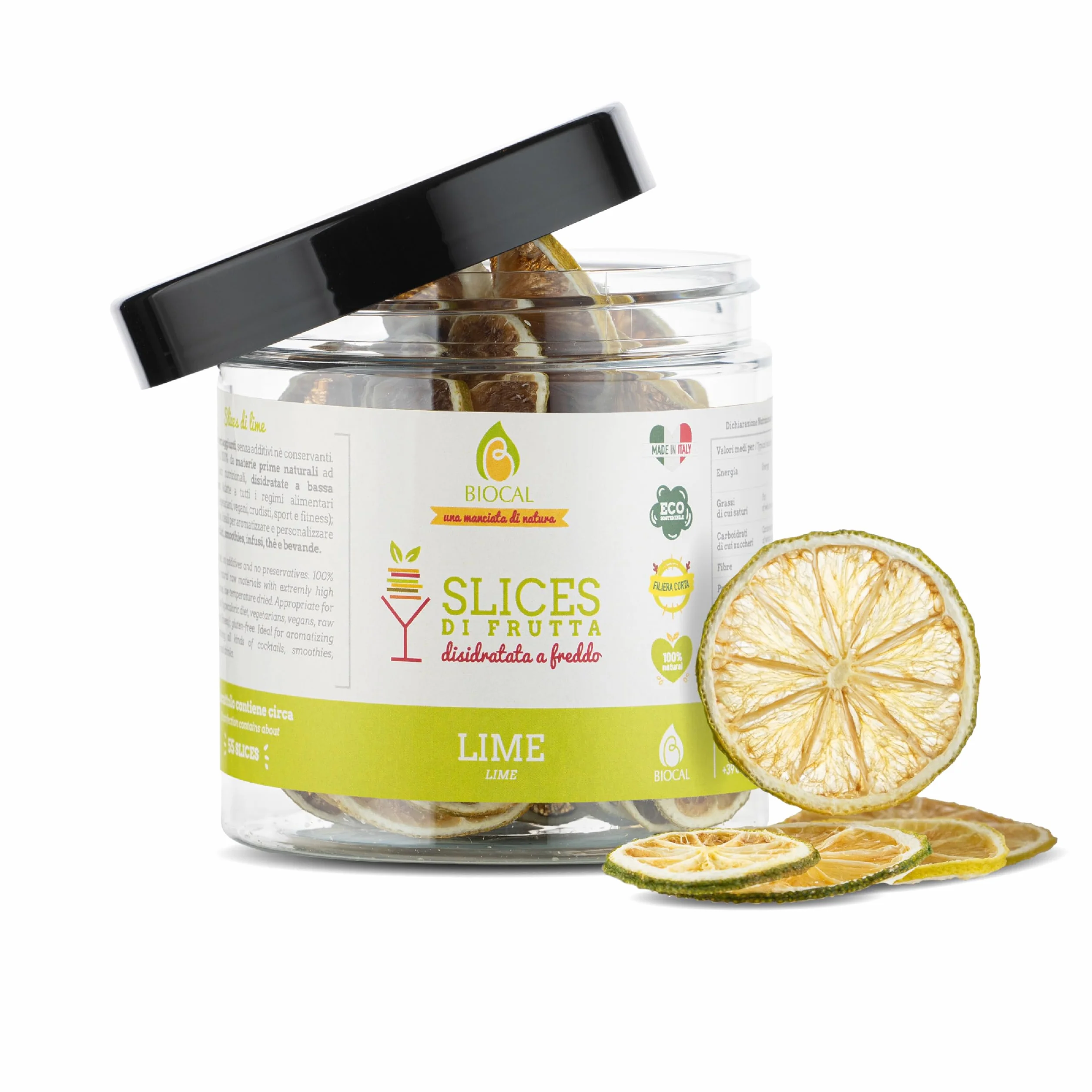 Biocal® - Rodajas de Lima Deshidratada - 50g