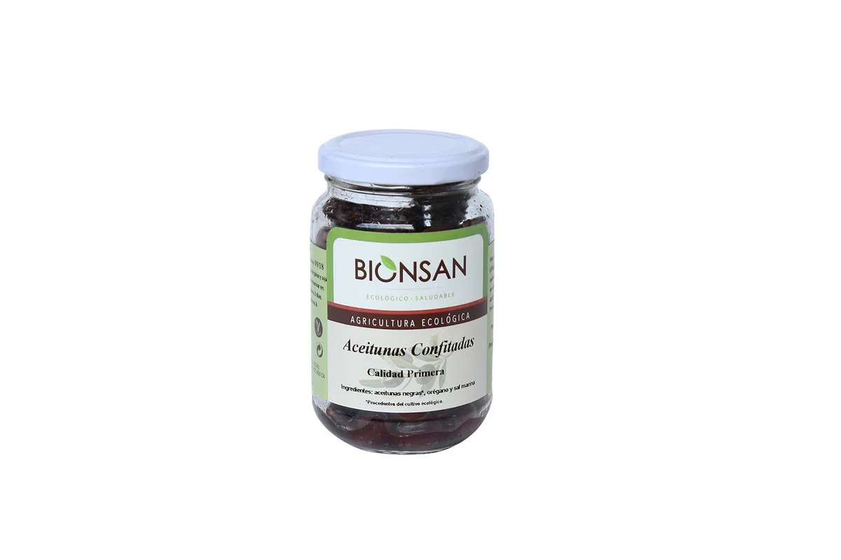 ACEITUNA NEGRA CONFITADA ECOLÓGICA 200GR BIONSAN | 3X200GR