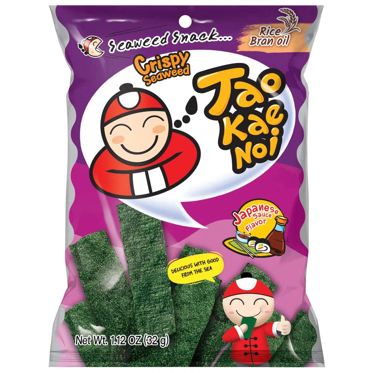 Tao Kae Noi crujiente de alga marina salsa de japonés 32g Sabor