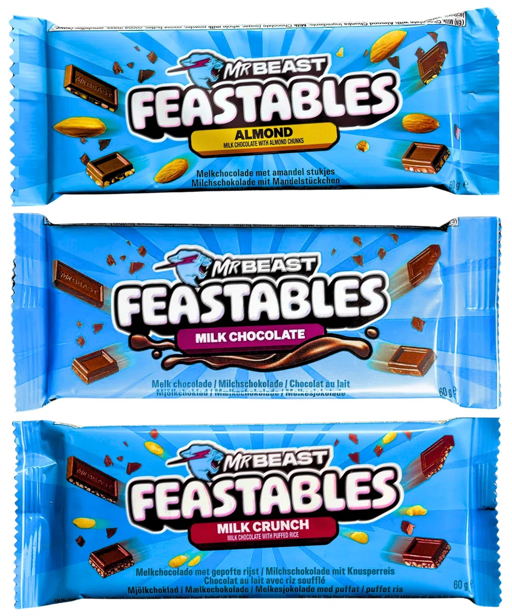 Mr Beast Feastables - Milk Chocolate, Crunch, Almond