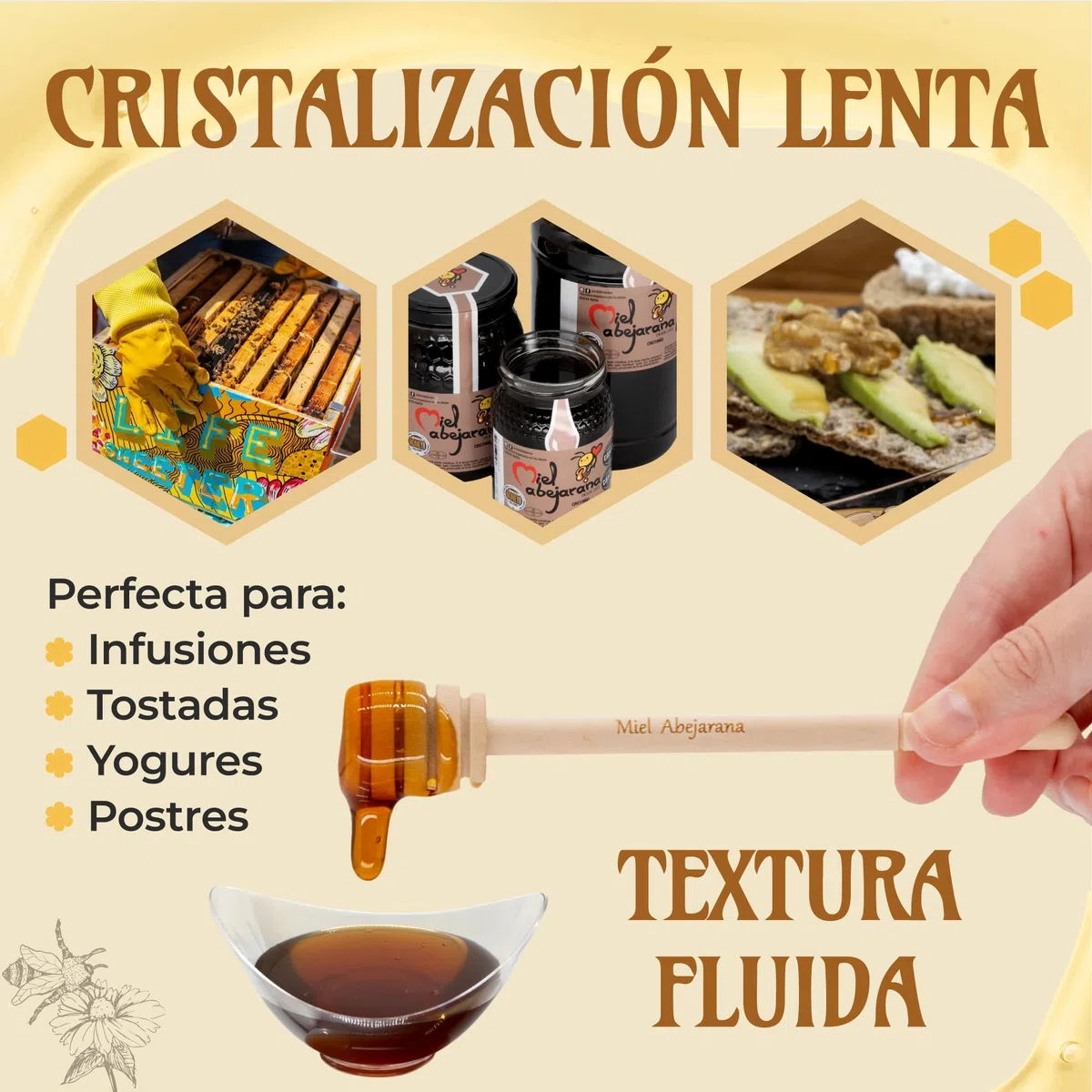 Miel de Castaño 1 kg Cruda Sin Filtrar Ni Pasteurizar Pura de Abeja y Natural Conserva sus Propiedades al ser Recolectada en Frio Sabor Suave y Equilibrado Origen España Envase Reutilizable