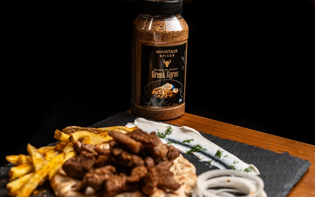 Minotaur Spices | Greek Gyros 500 g | Mezcla de especias para cerdo en lata