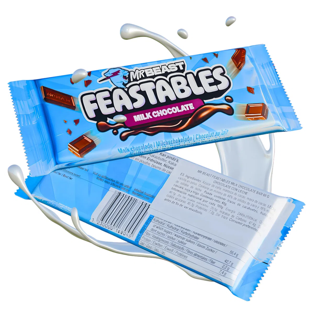 Mr Beast Feastables - Milk Chocolate, Crunch, Almond
