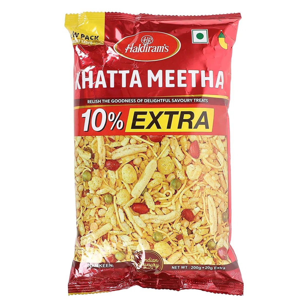 Haldiram Khatta Metha 200 g (paquete de 6)