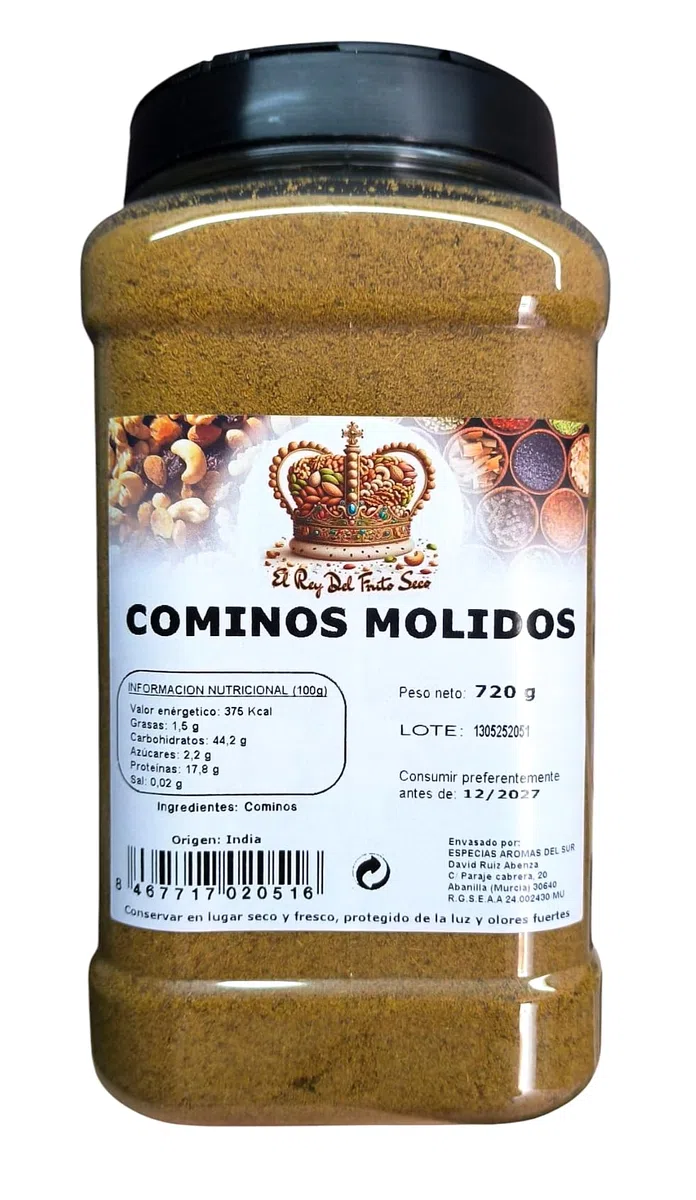 Cominos Molidos 720 Gr - Especias para Potenciar el Sabor de tus Recetas