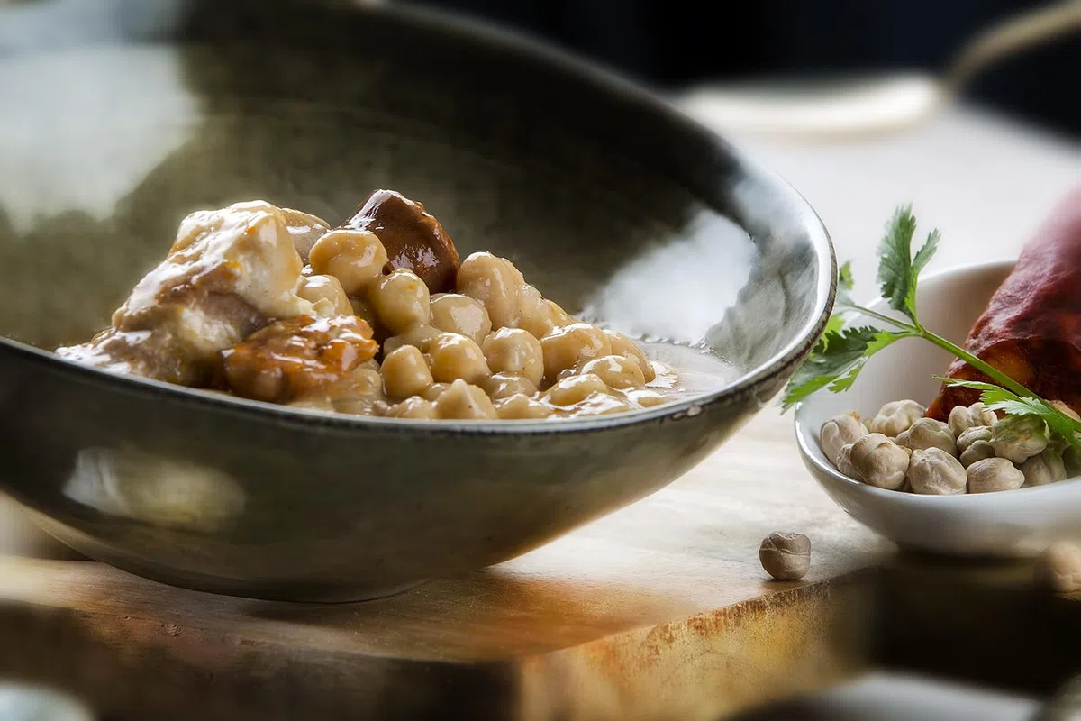 Polgri Cocido de Garbanzos con Tocino y Chorizo 390 grs x 3 Unidades