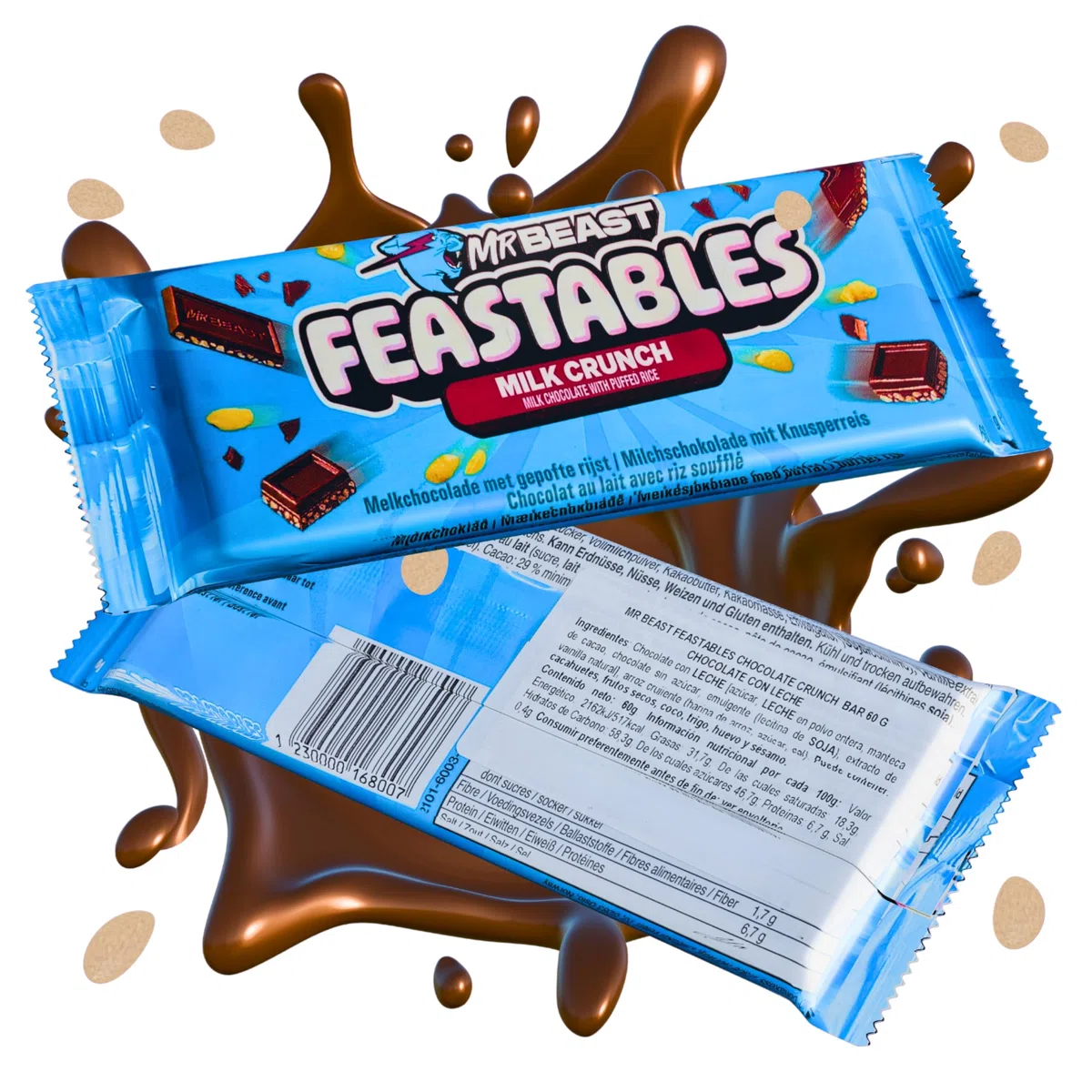 Mr Beast Feastables - Milk Chocolate, Crunch, Almond