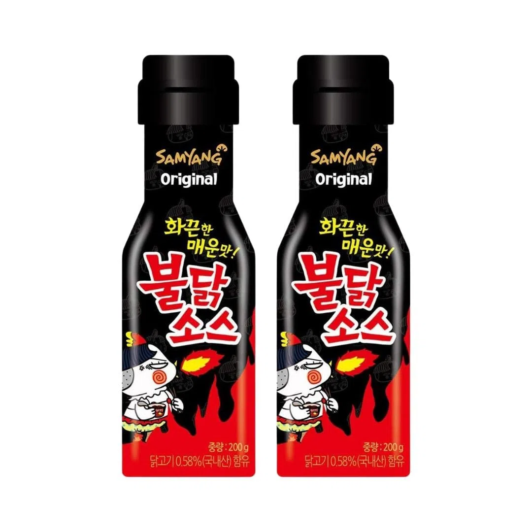 Korean Market | Salsa Buldak Original | de Samyang | 200g | Pack de 2