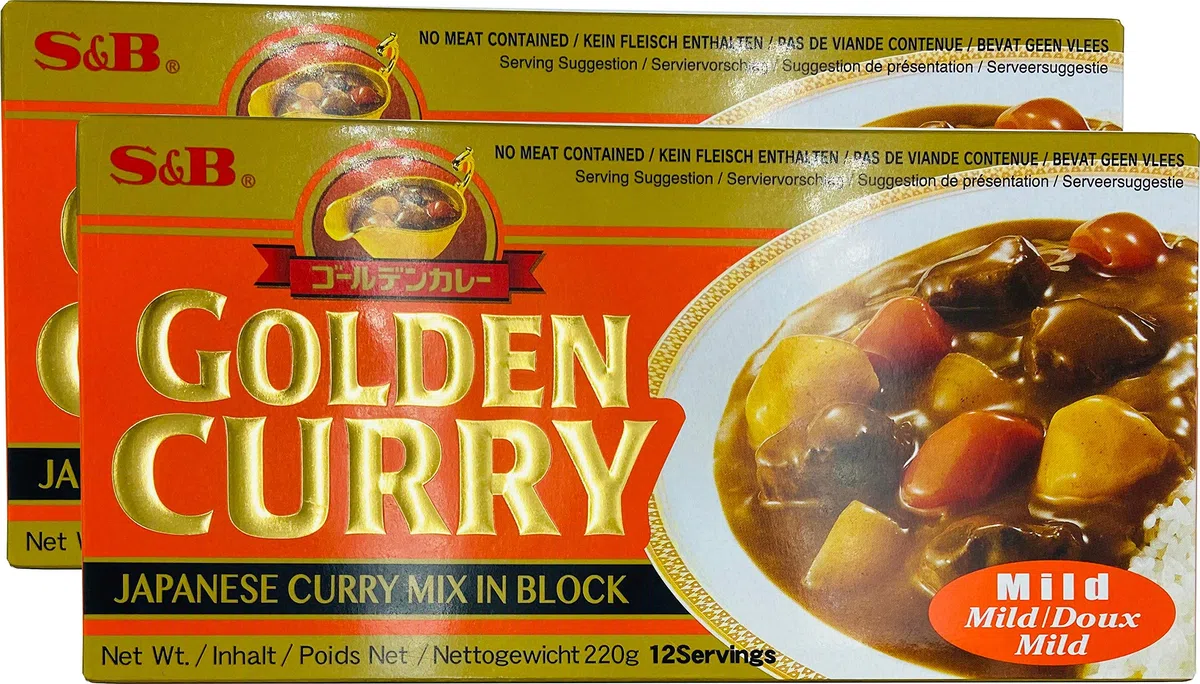 S&B Golden Curry Picante Suave (Mild) 220g X 2Unidades
