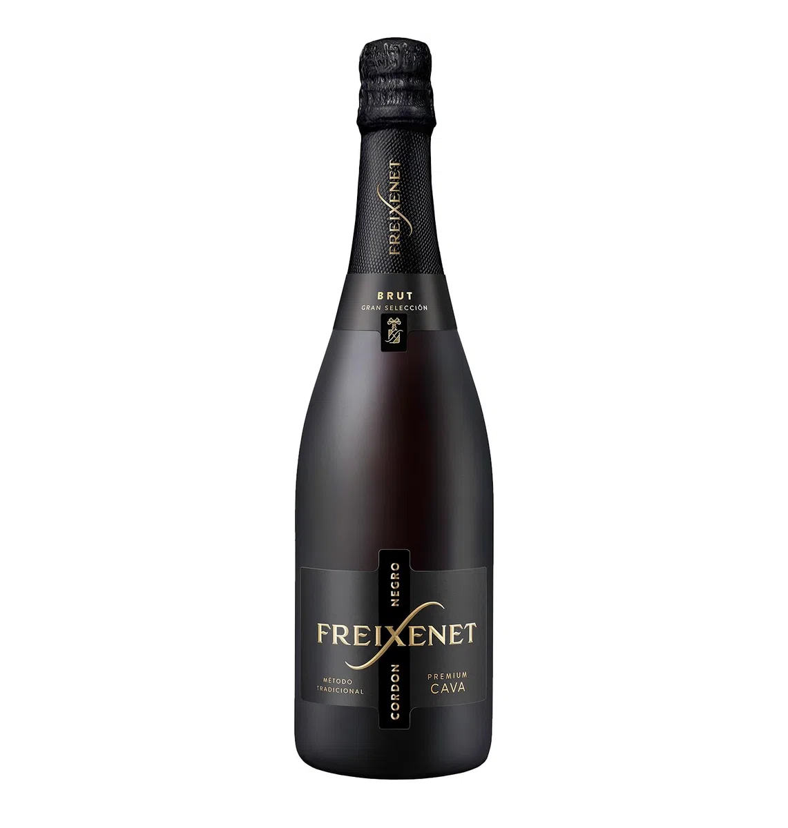Freixenet Cava Cordón Negro Brut, estuche 2 botellas y 2 copas